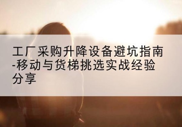 洛宁移动式升降机怎么选-工厂采购升降设备避坑指南-移动与货梯挑选实战经验分享
